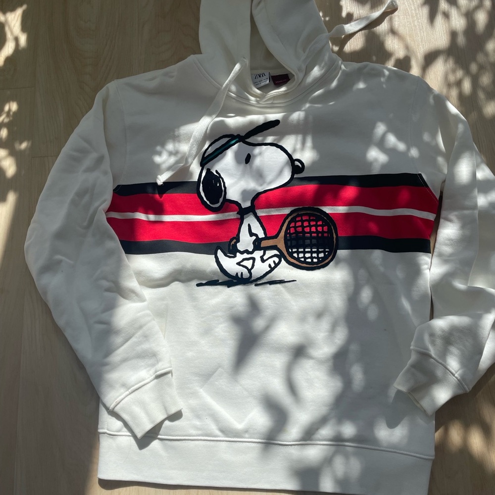 Snoopy White and Red Men's Sweater